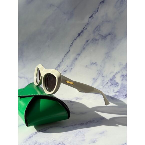 NEW Bottega Veneta BV1284S Ivory Mask Aviator Sunglasses main image 8